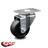 Service Caster 3.5 Inch Soft Rubber Wheel Swivel Top Plate Caster SCC-20S3514-SRS-TP3